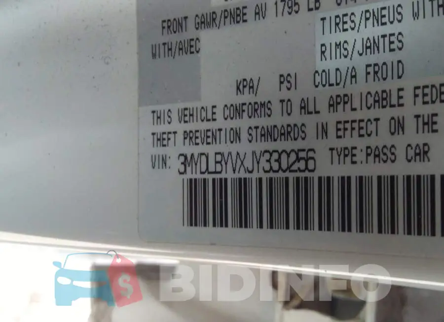 3MYDLBYVXJY330256 Photo# 9