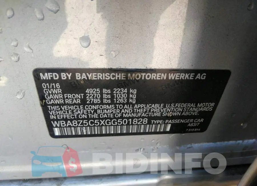 WBA8Z5C5XGG501828 Photo# 9