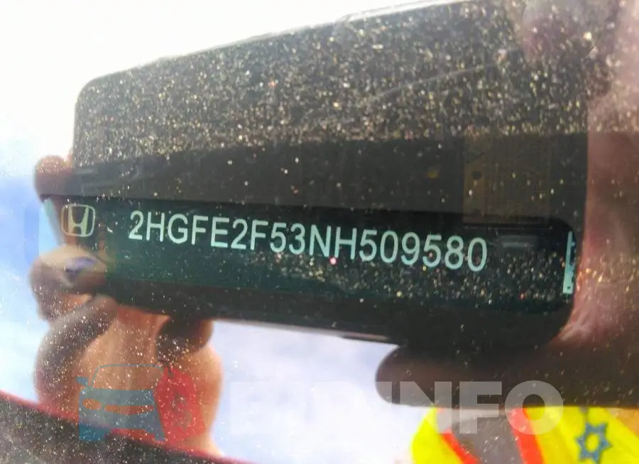 2HGFE2F53NH509580 Photo# 9