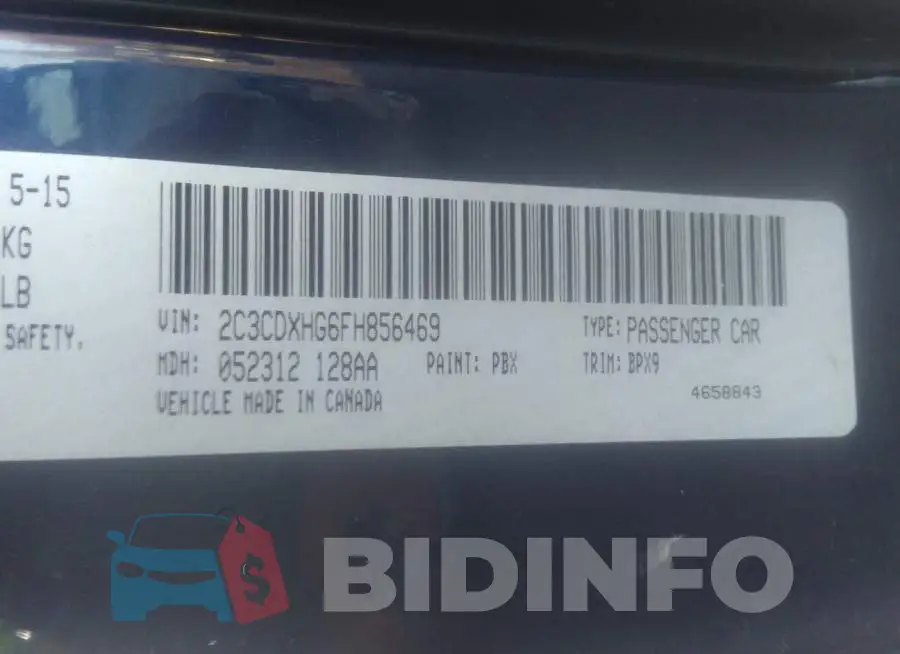 2C3CDXHG6FH856469 Photo# 9