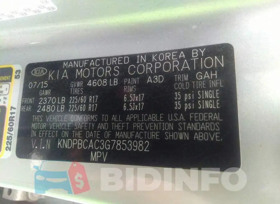 KNDPBCAC3G7853982 Photo# 9