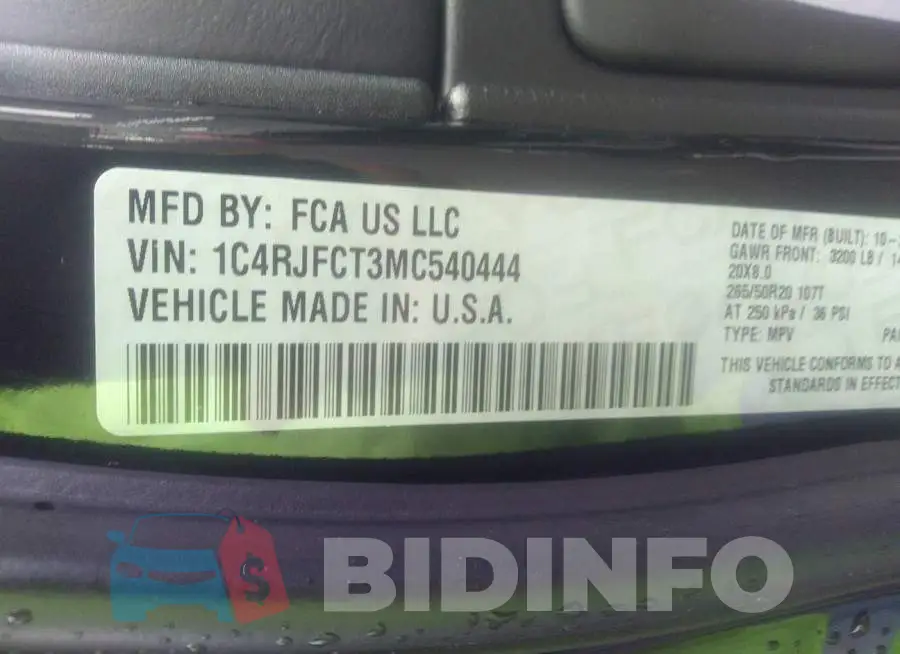 1C4RJFCT3MC540444 Photo# 9