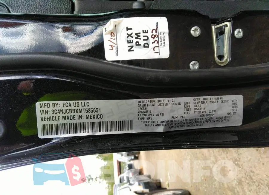 3C4NJCBBXMT585651 Photo# 9