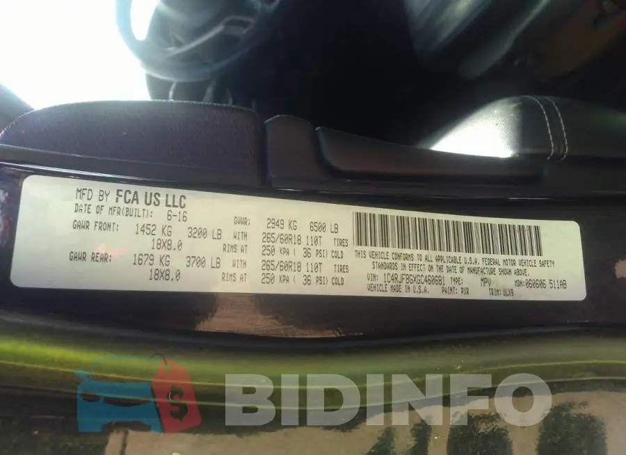 1C4RJFBGXGC460681 Photo# 9
