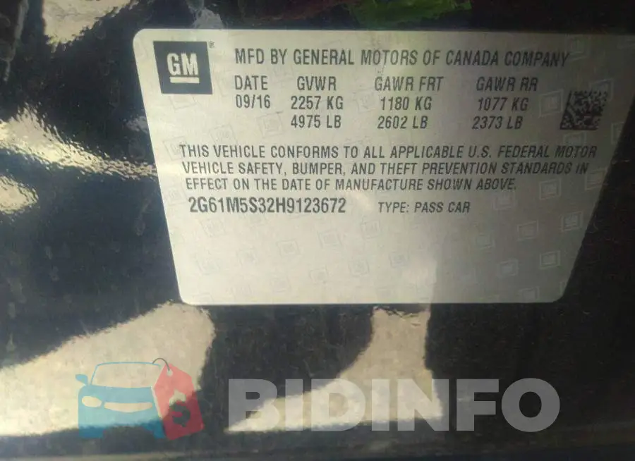 2G61M5S32H9123672 Photo# 9