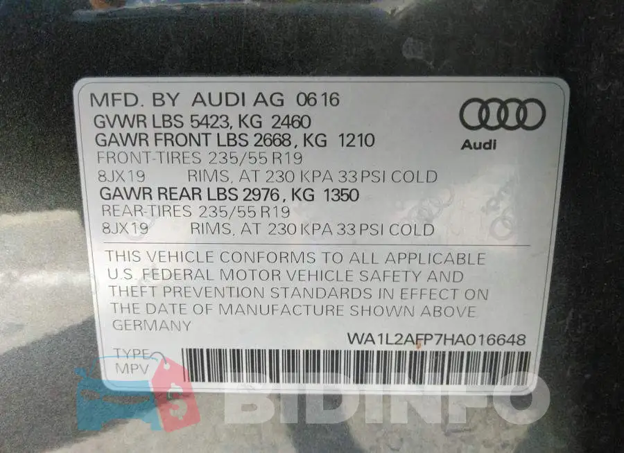 WA1L2AFP7HA016648 Photo# 9