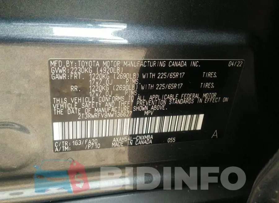 2T3RWRFV9NW136627 Photo# 9