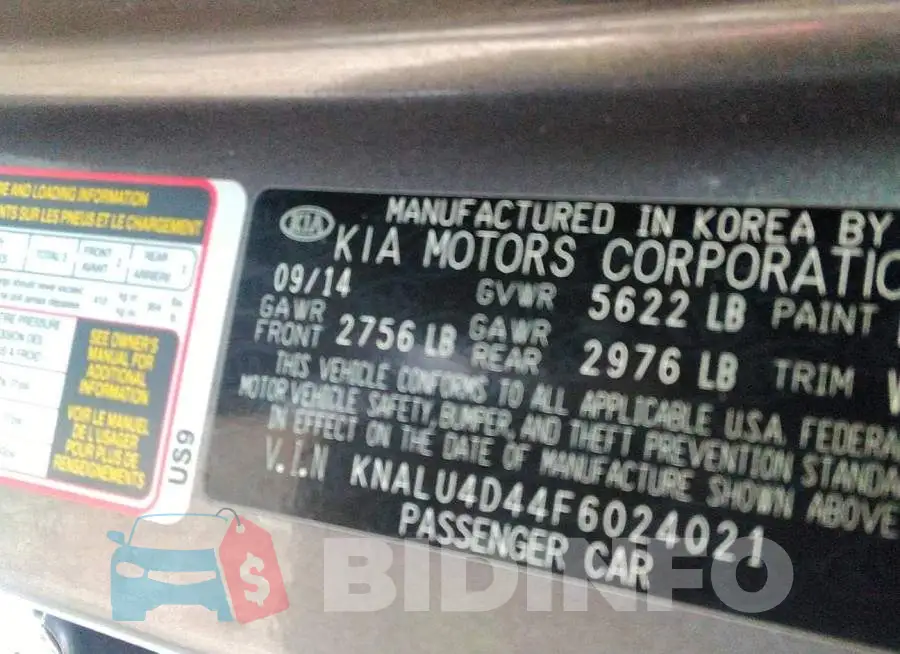 KNALU4D44F6024021 Photo# 9