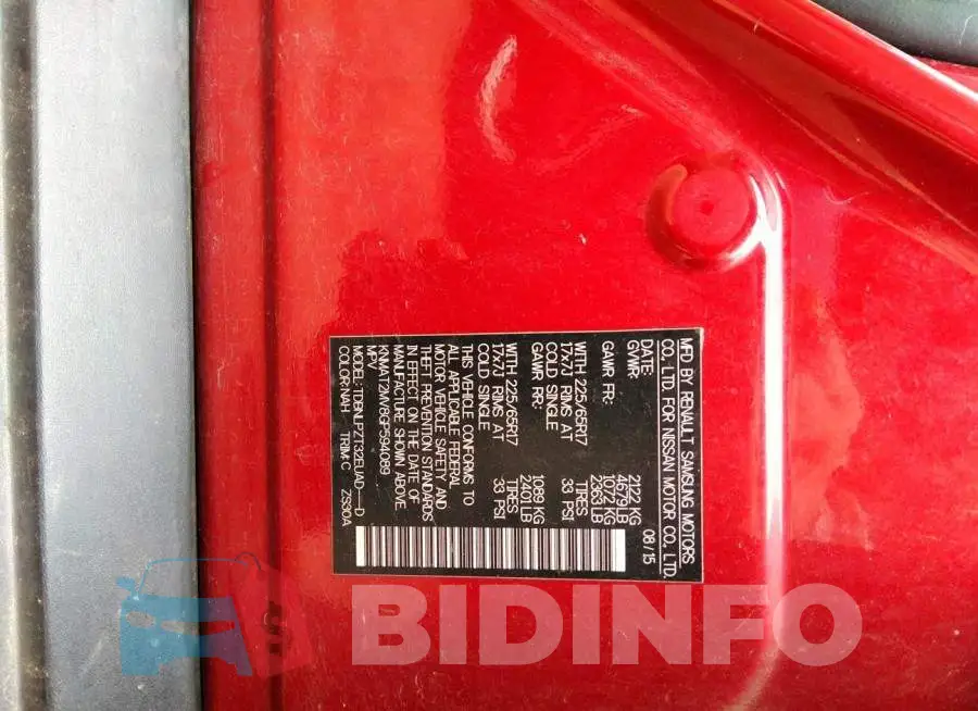 KNMAT2MV8GP594089 Photo# 9