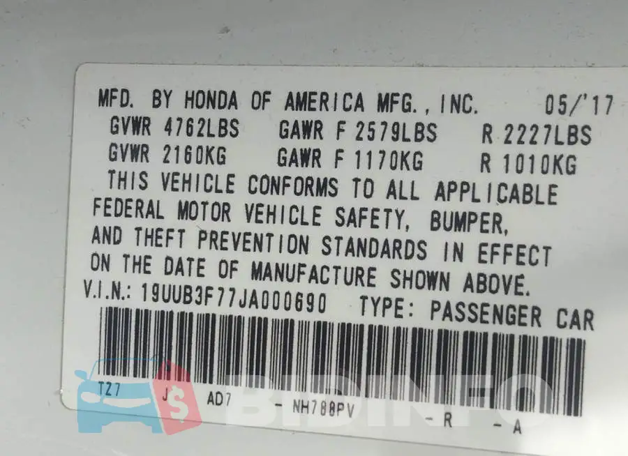 19UUB3F77JA000690 Photo# 9