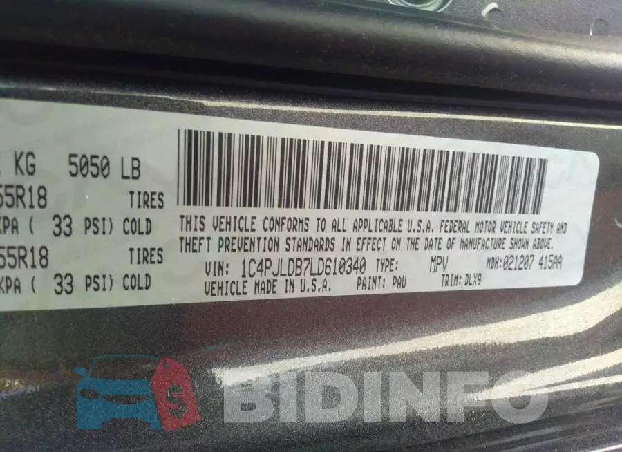 1C4PJLDB7LD610340 Photo# 9