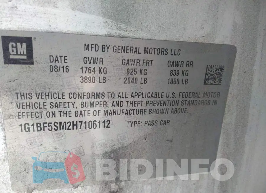 1G1BF5SM2H7106112 Photo# 9