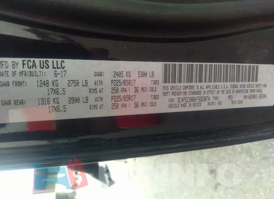 3C4PDCAB6HT683874 Photo# 9