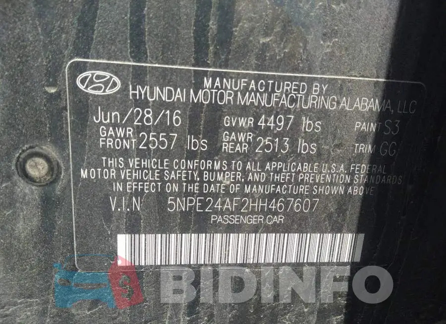 5NPE24AF2HH467607 Photo# 9