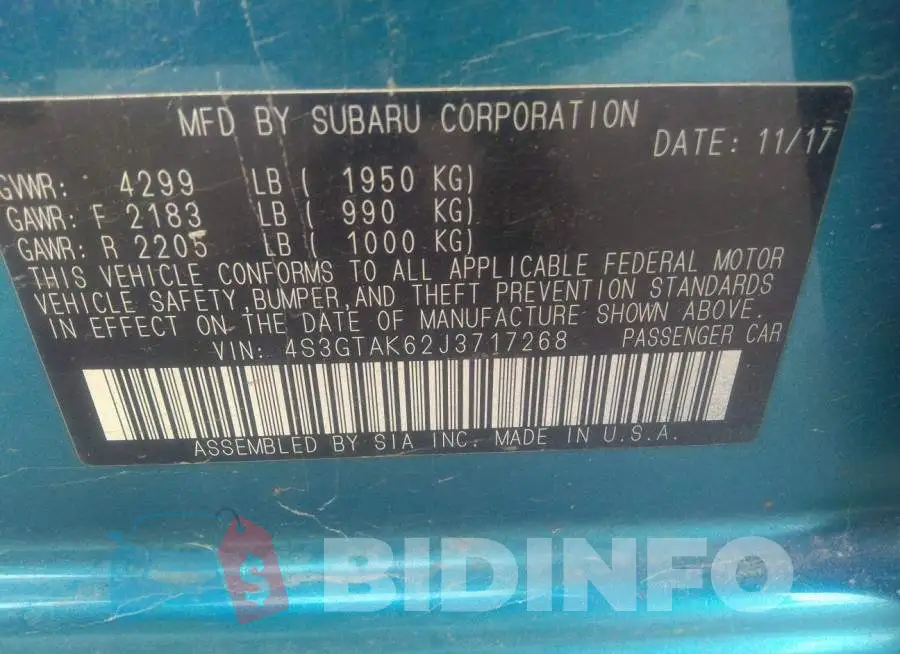 4S3GTAK62J3717268 Photo# 9