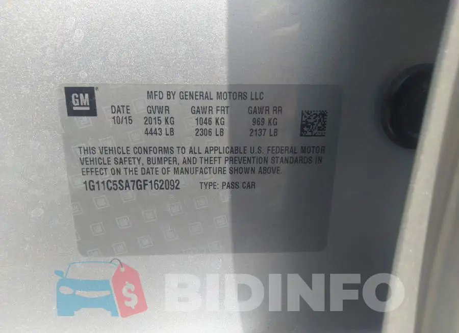 1G11C5SA7GF162092 Photo# 9