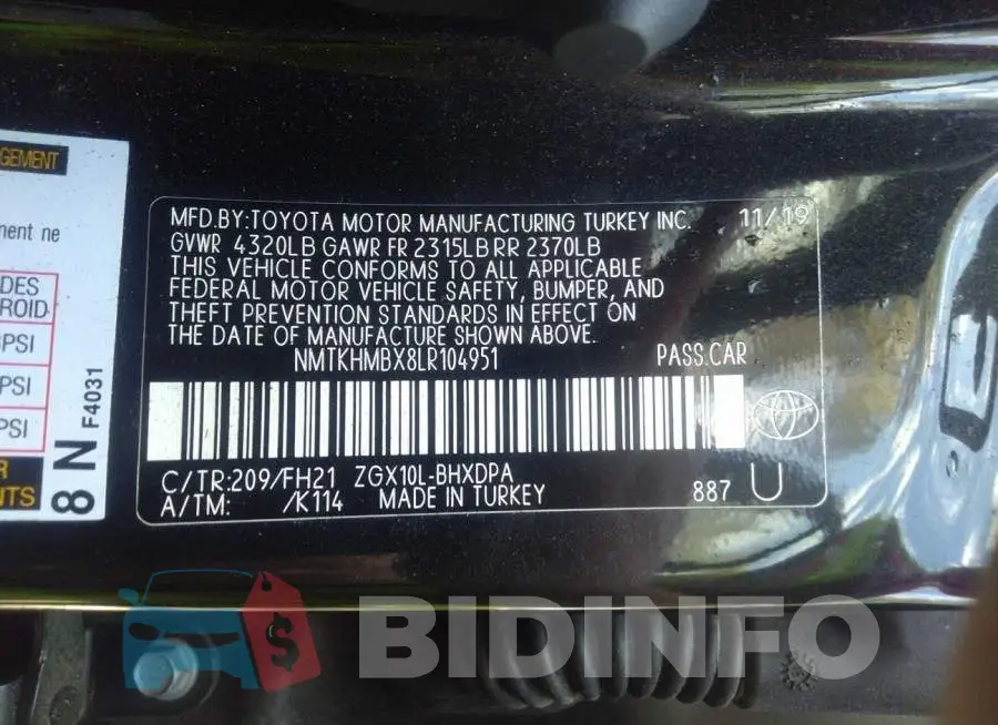 NMTKHMBX8LR104951 Photo# 9