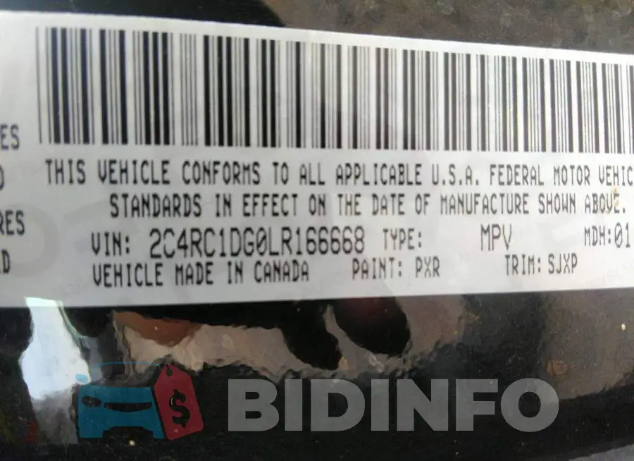 2C4RC1DG0LR166668 Photo# 9