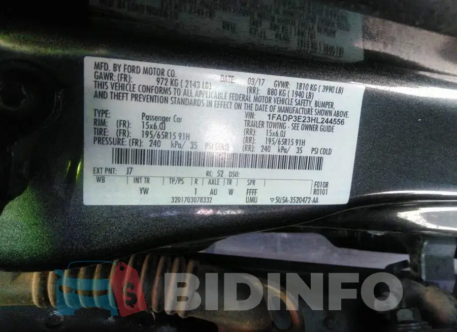1FADP3E23HL244556 Photo# 9