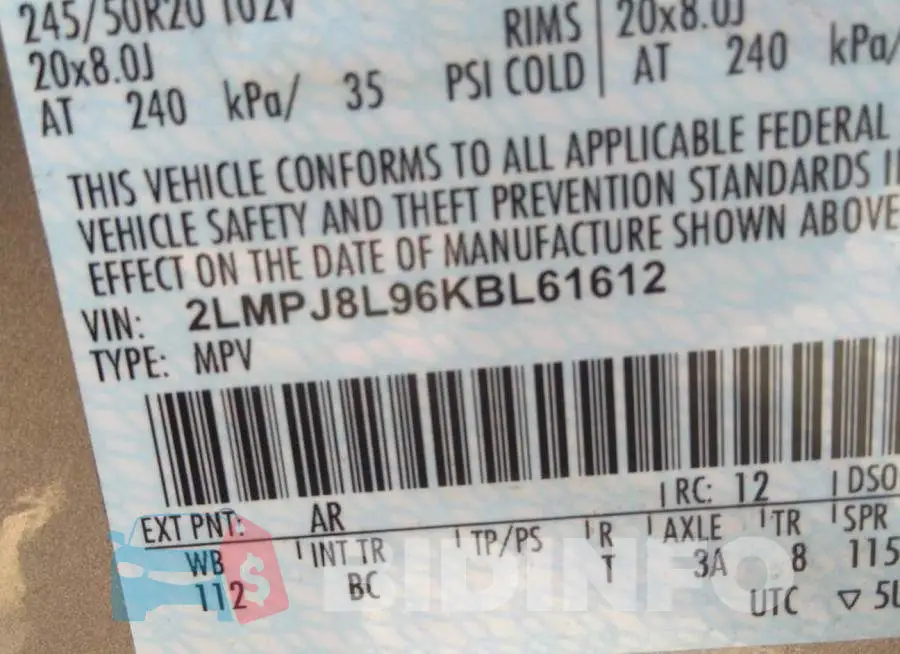 2LMPJ8L96KBL61612 Photo# 9