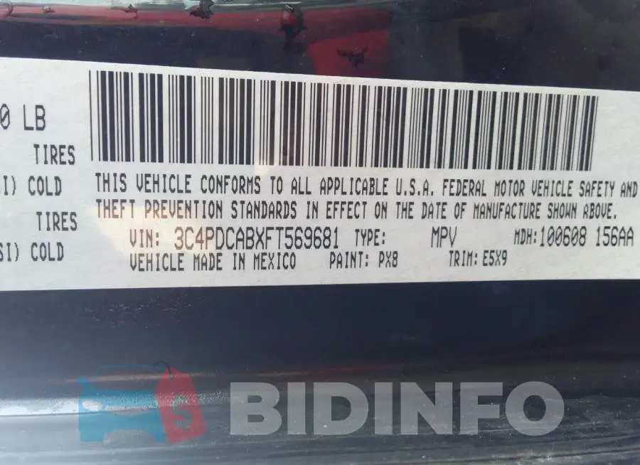 3C4PDCABXFT569681 Photo# 9