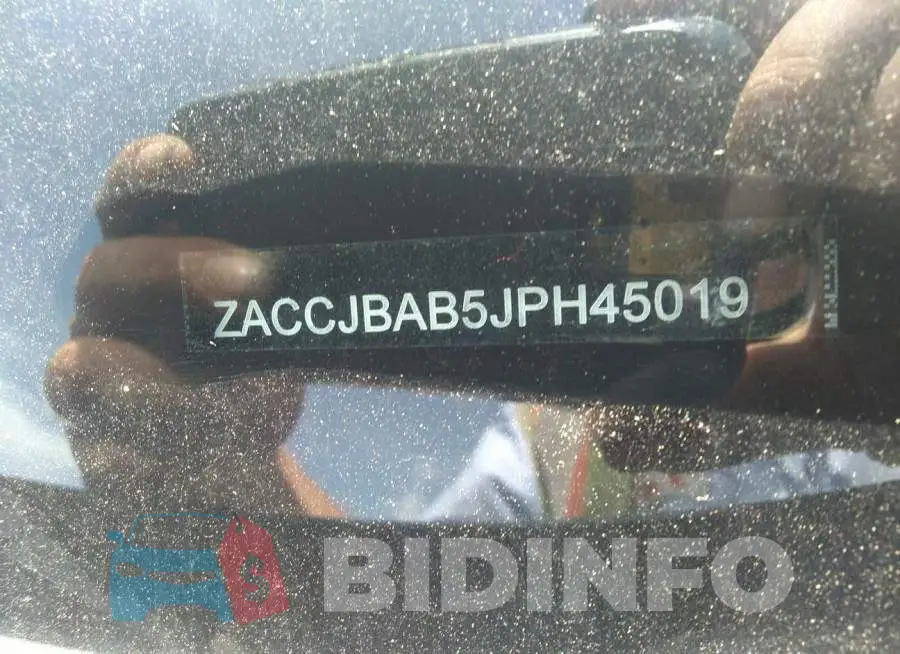 ZACCJBAB5JPH45019 Photo# 9