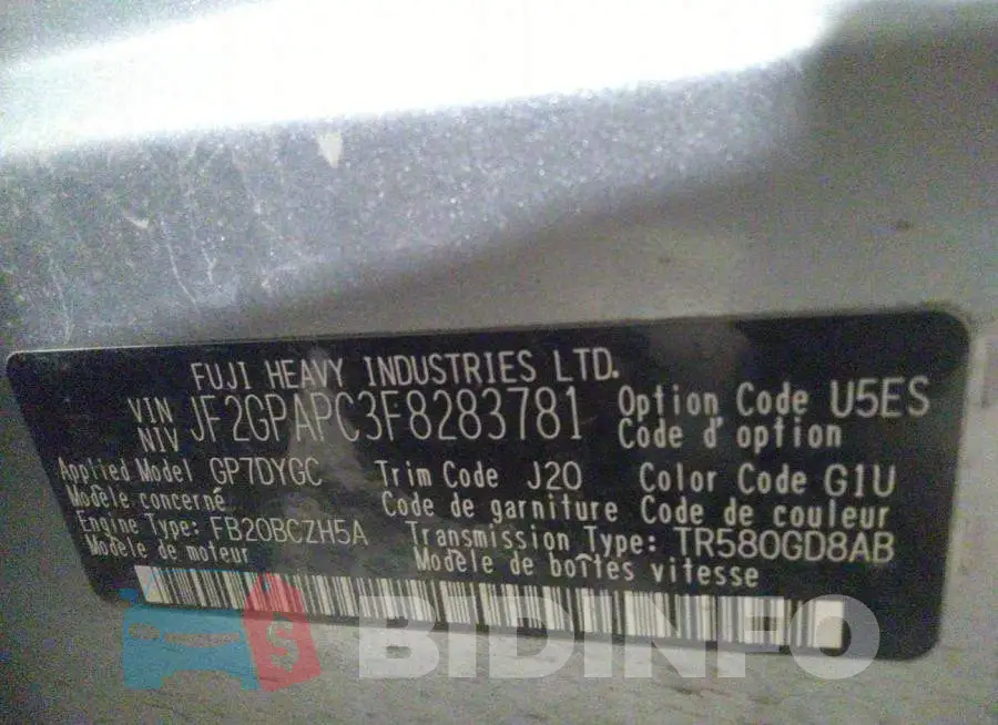 JF2GPAPC3F8283781 Photo# 9