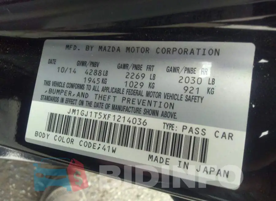 JM1GJ1T5XF1214036 Photo# 9