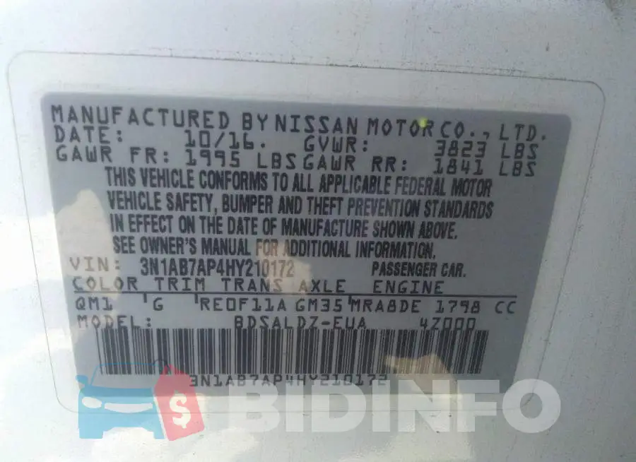 3N1AB7AP4HY210172 Photo# 9