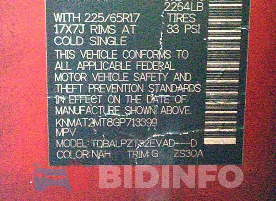 KNMAT2MT8GP713399 Photo# 9 KNMAT2MT8GP713399 Photo# 9