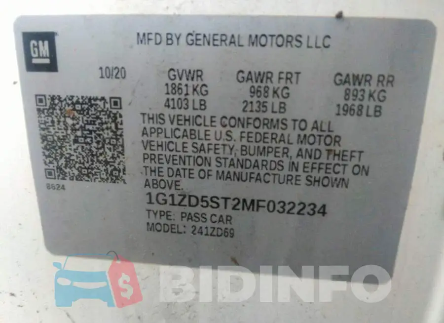 1G1ZD5ST2MF032234 Photo# 9