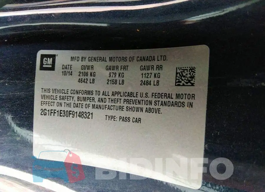 2G1FF1E30F9148321 Photo# 9