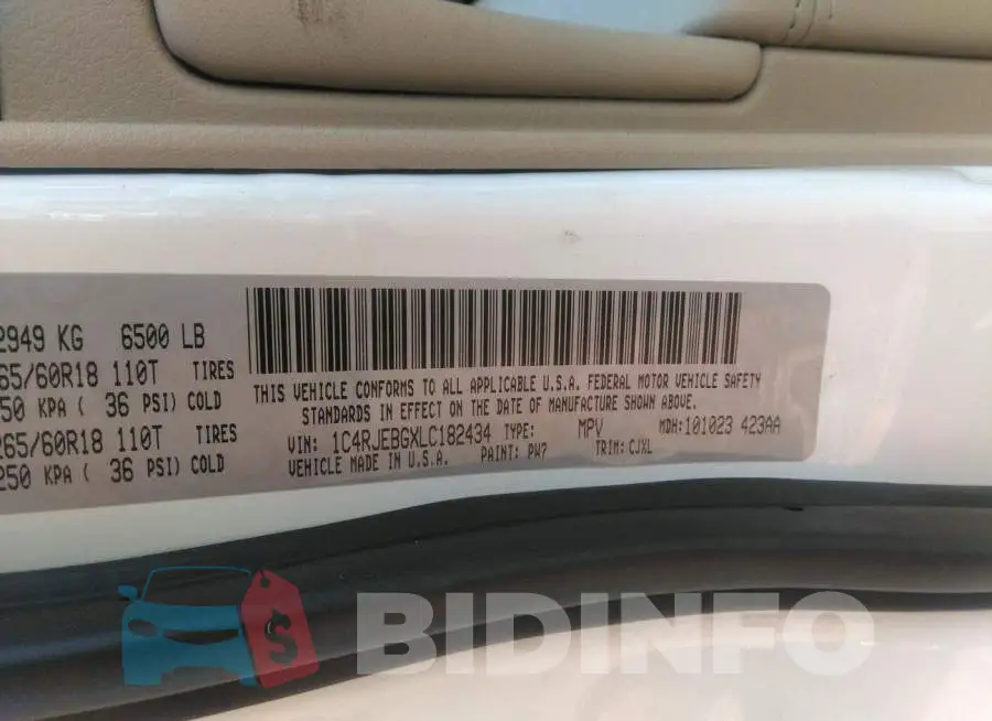 1C4RJEBGXLC182434 Photo# 9