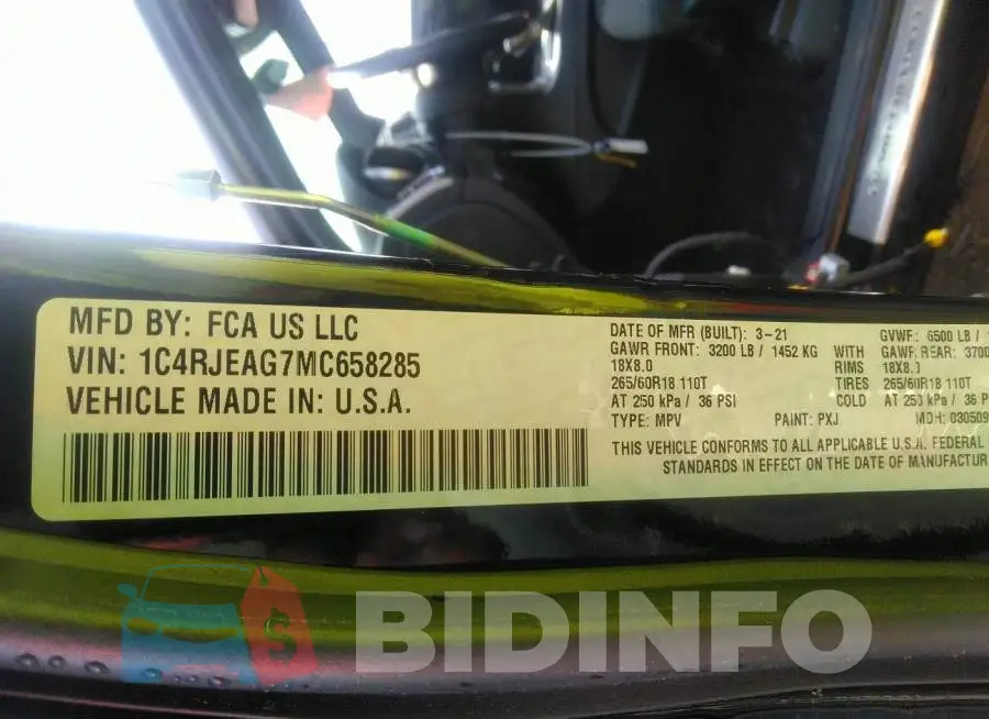 1C4RJEAG7MC658285 Photo# 9