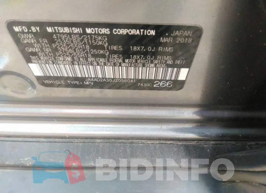 JA4AD2A30JZ056041 Photo# 9