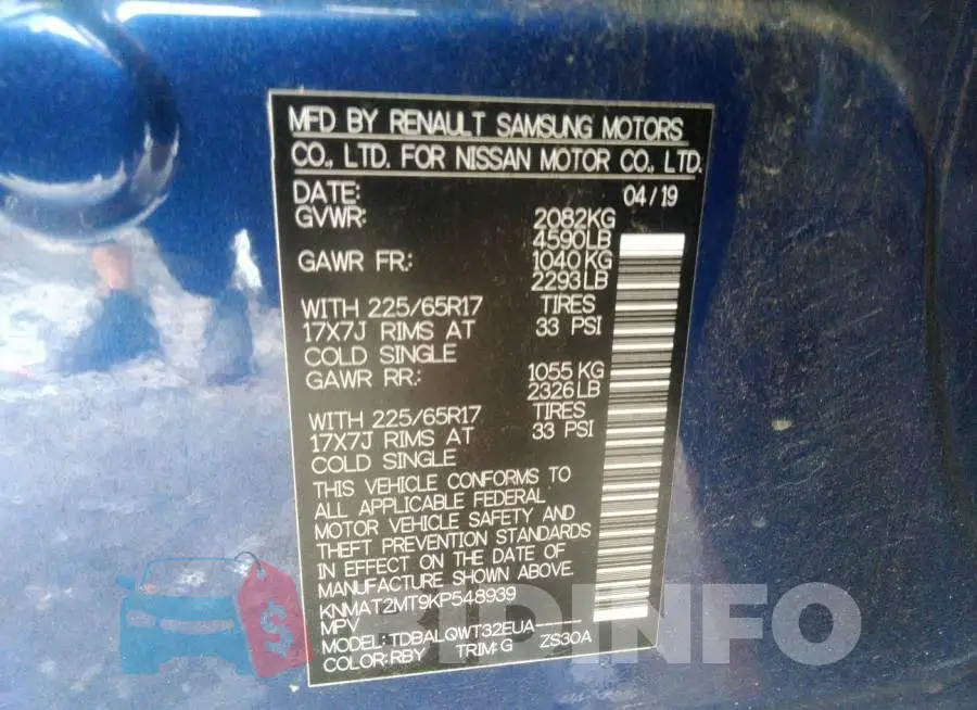 KNMAT2MT9KP548939 Photo# 9