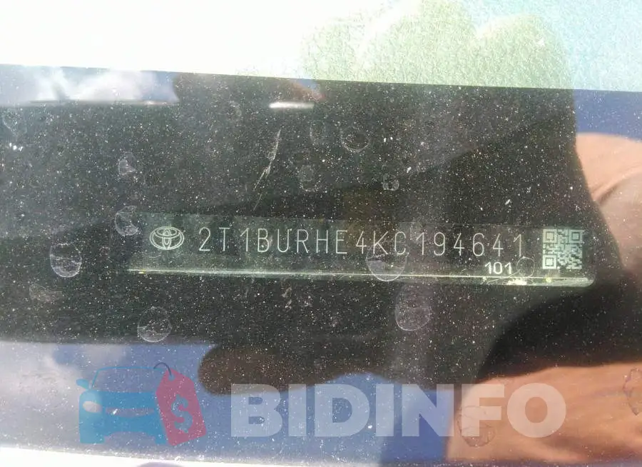 2T1BURHE4KC194641 Photo# 9