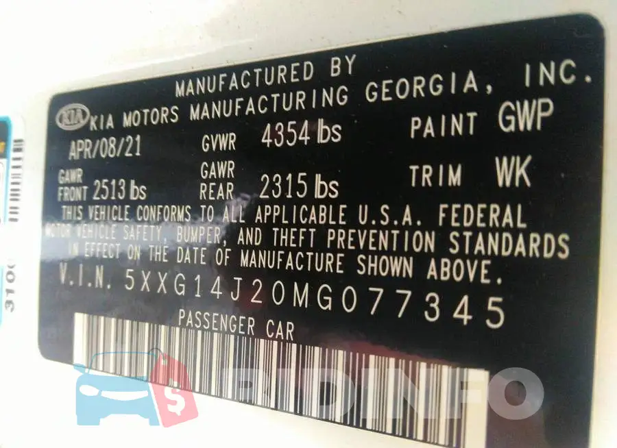 5XXG14J20MG077345 Photo# 9