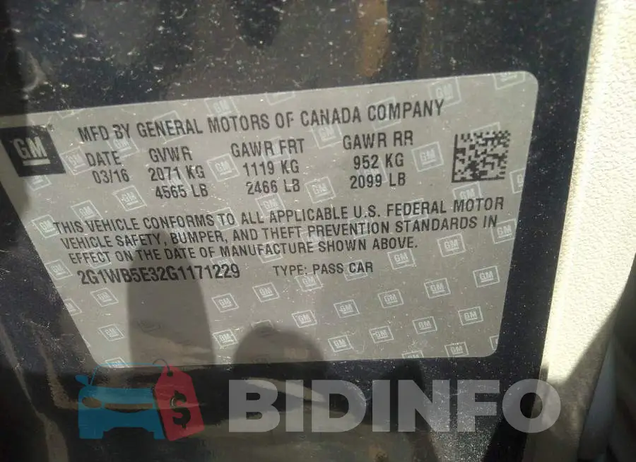 2G1WB5E32G1171229 Photo# 9