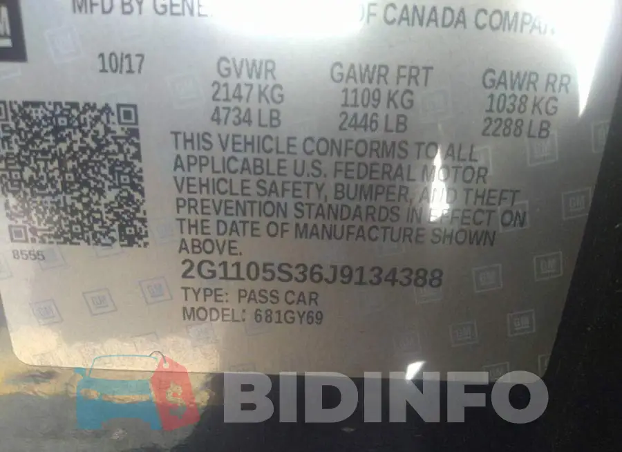 2G1105S36J9134388 Photo# 9