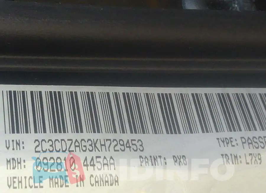 2C3CDZAG3KH729453 Photo# 9