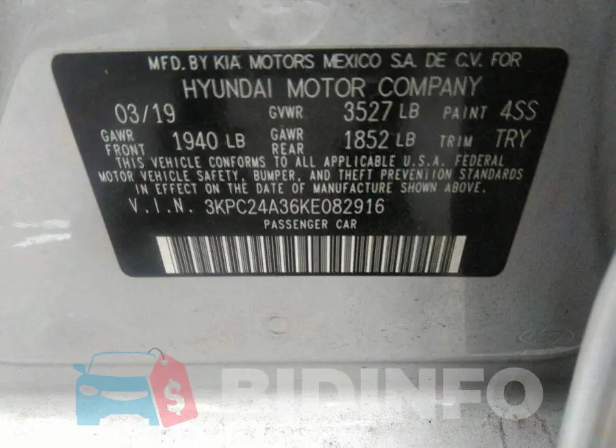 3KPC24A36KE082916 Photo# 9