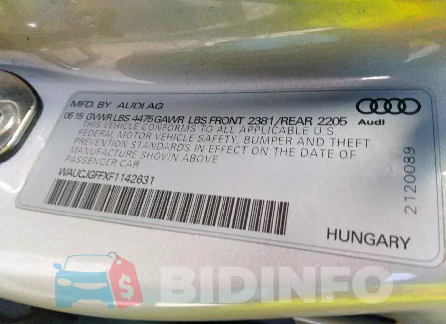 WAUCJGFFXF1142631 Photo# 9