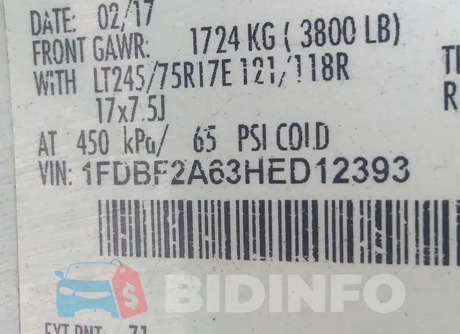 1FDBF2A63HED12393 Photo# 9