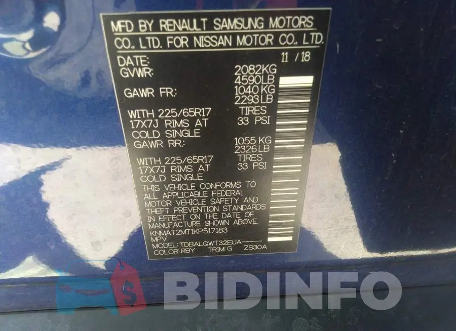KNMAT2MT1KP517183 Photo# 9