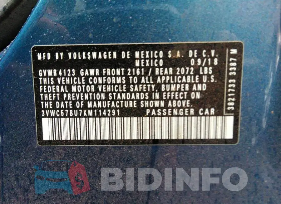 3VWC57BU7KM114291 Photo# 9