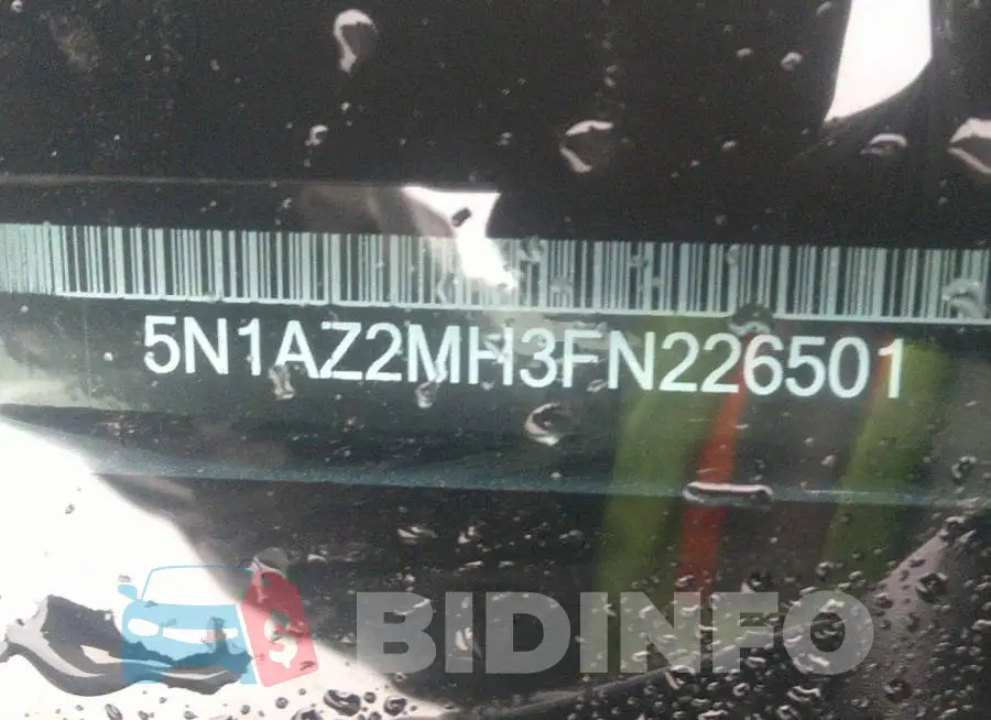 5N1AZ2MH3FN226501 Photo# 9