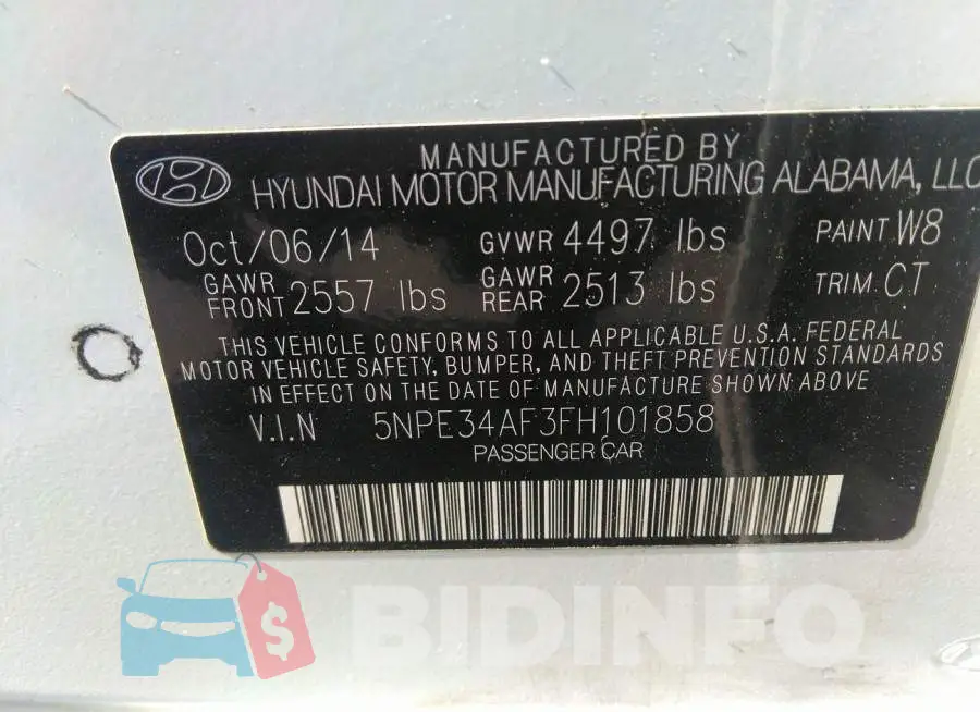 5NPE34AF3FH101858 Photo# 9