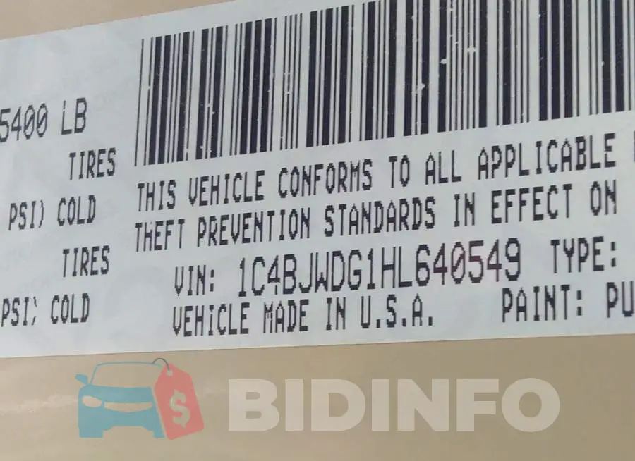 1C4BJWDG1HL640549 Photo# 9