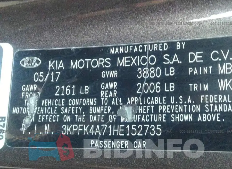 3KPFK4A71HE152735 Photo# 9